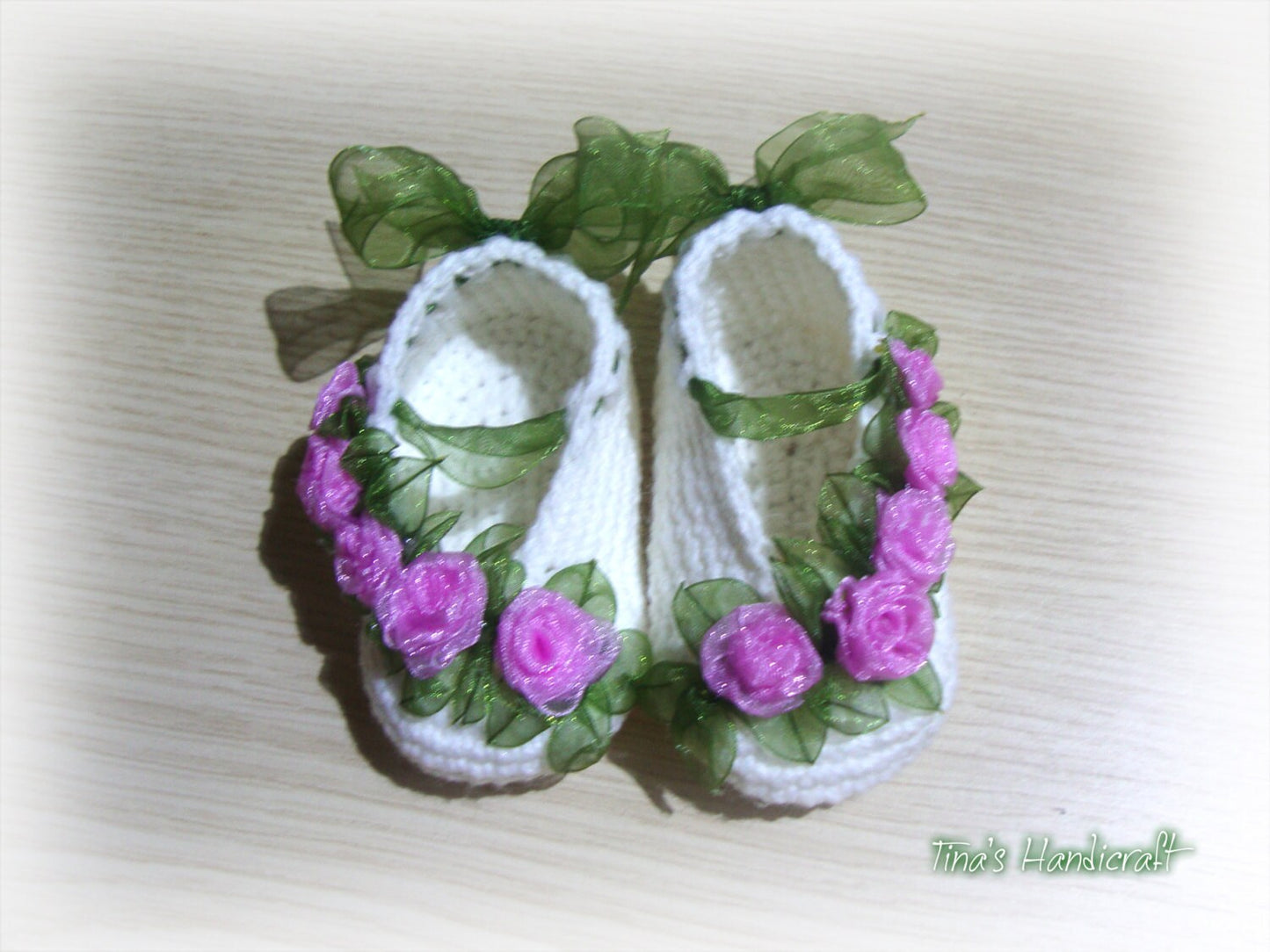 crochet baby shoes