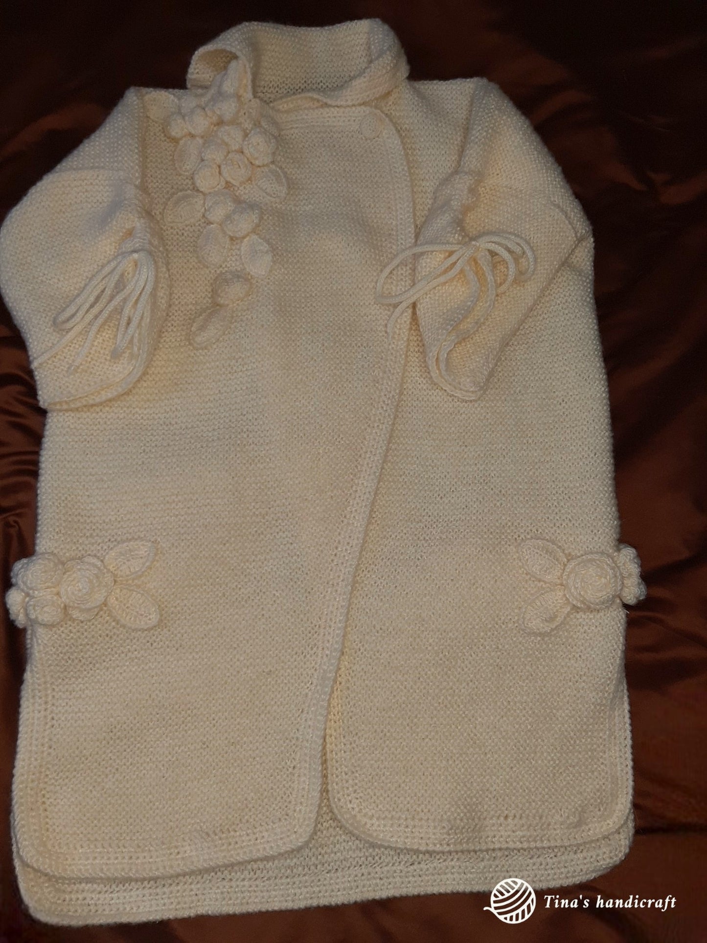 "Fantasy binding" cardigan