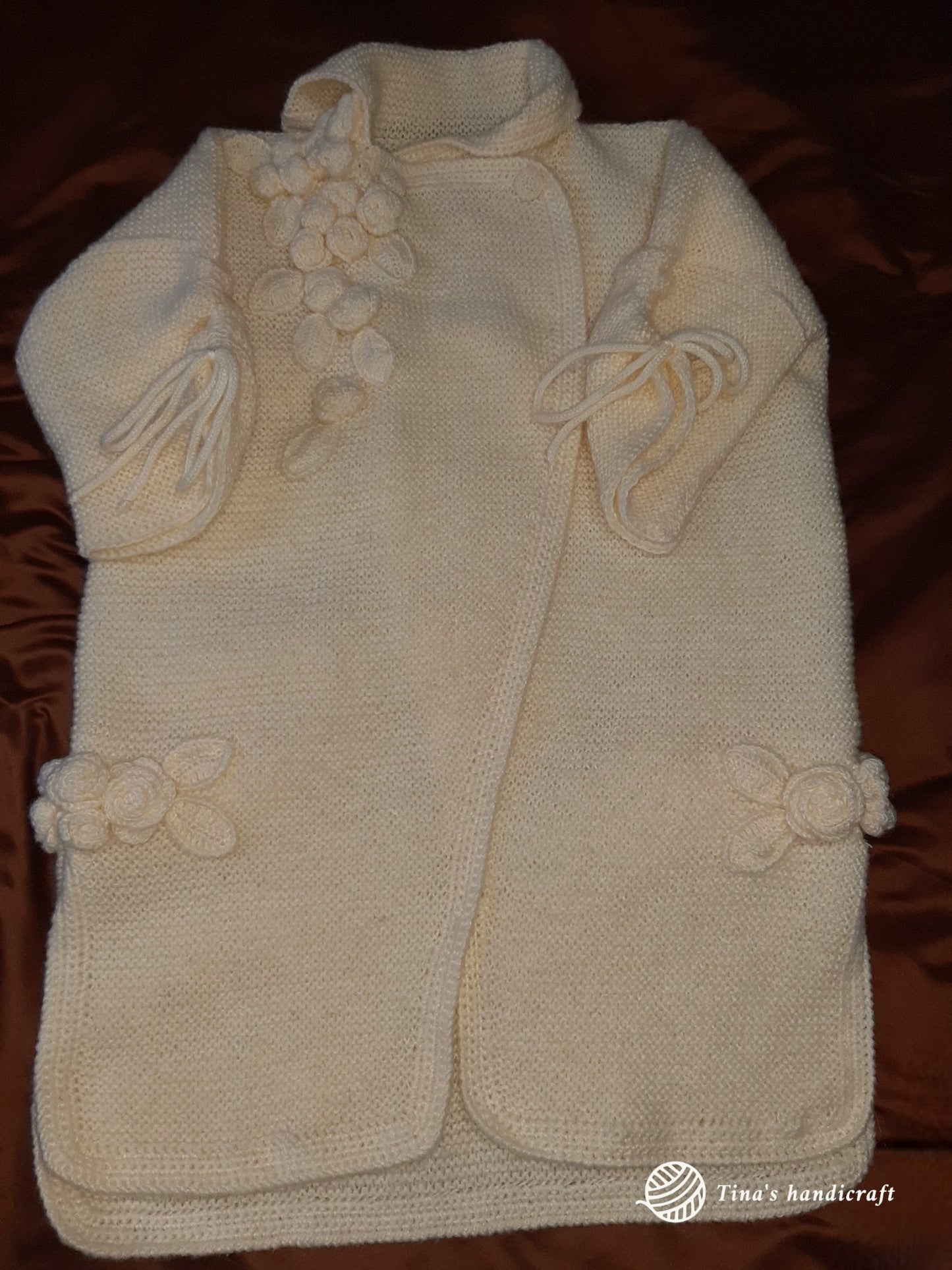 "Fantasy binding" cardigan