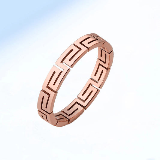 Non-pigment Ring Couple Tail Ring Jewelry