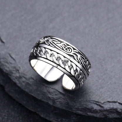 925 Sterling Silver Vine Woven Ring Ornament