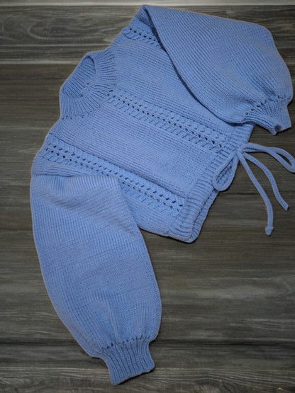 Strickbluse, weiches Bambusgarn, antiallergen, Ballonärmel, Geschenkideen