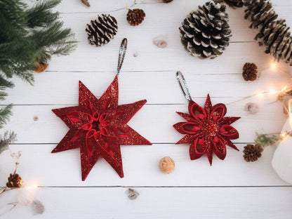 Handmade Foam Ornaments set 6 pcs!, Christmas ornament, gift ideas, home decor