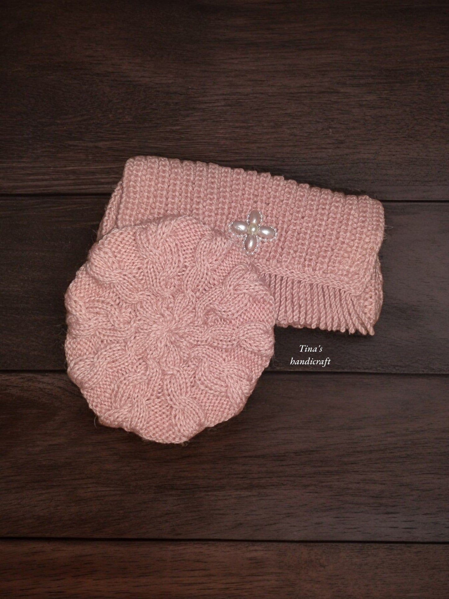 Set of Handmade Bag and Soft Mohair Beret