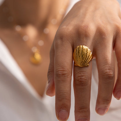 Women's Shell Ring Does Not Fade High-end Sense