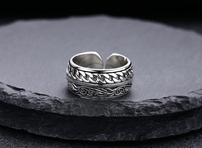 925 Sterling Silver Vine Woven Ring Ornament