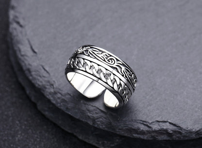 925 Sterling Silver Vine Woven Ring Ornament