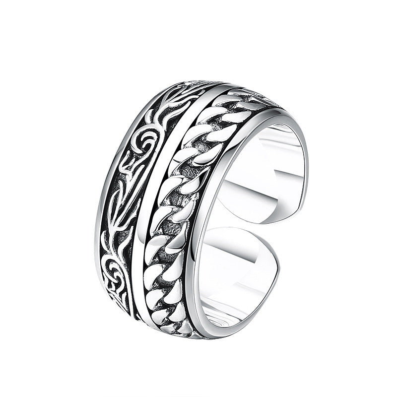 925 Sterling Silver Vine Woven Ring Ornament