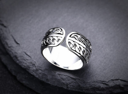 925 Sterling Silver Vine Woven Ring Ornament