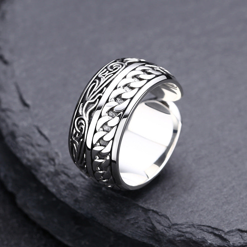 925 Sterling Silver Vine Woven Ring Ornament