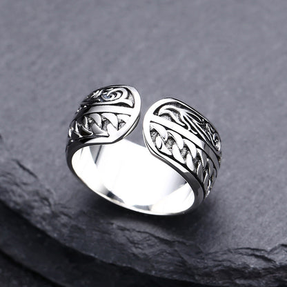 925 Sterling Silver Vine Woven Ring Ornament