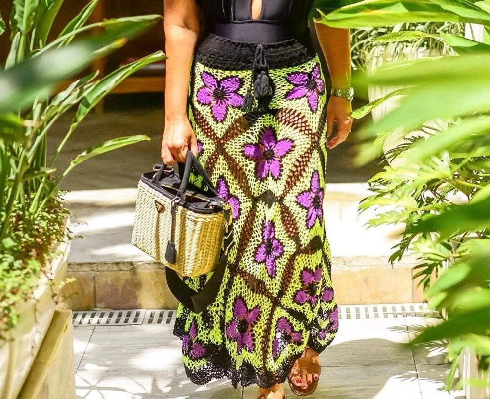 "Geometric magic" BoHo Skirt