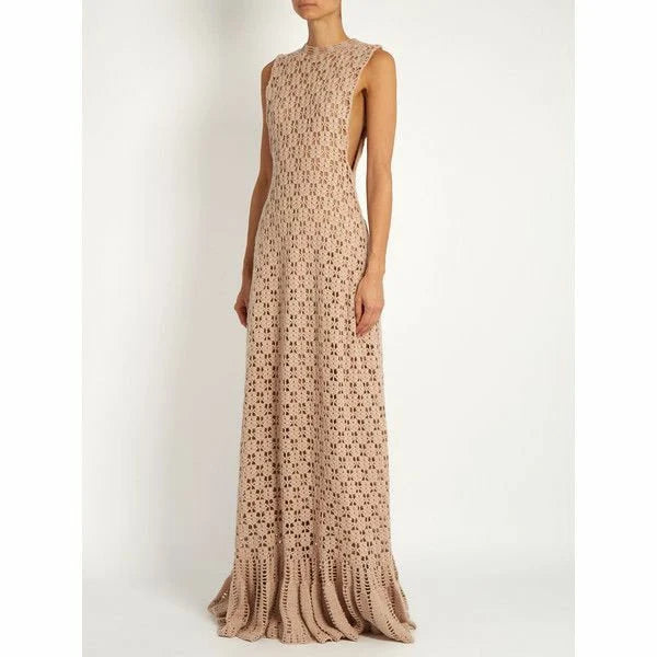 "Airy Long Dress With Sensual Details"