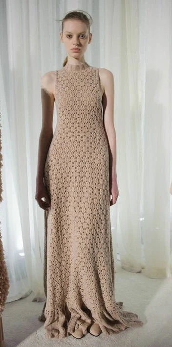 "Airy Long Dress With Sensual Details"