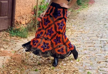 "Geometric magic" BoHo Skirt